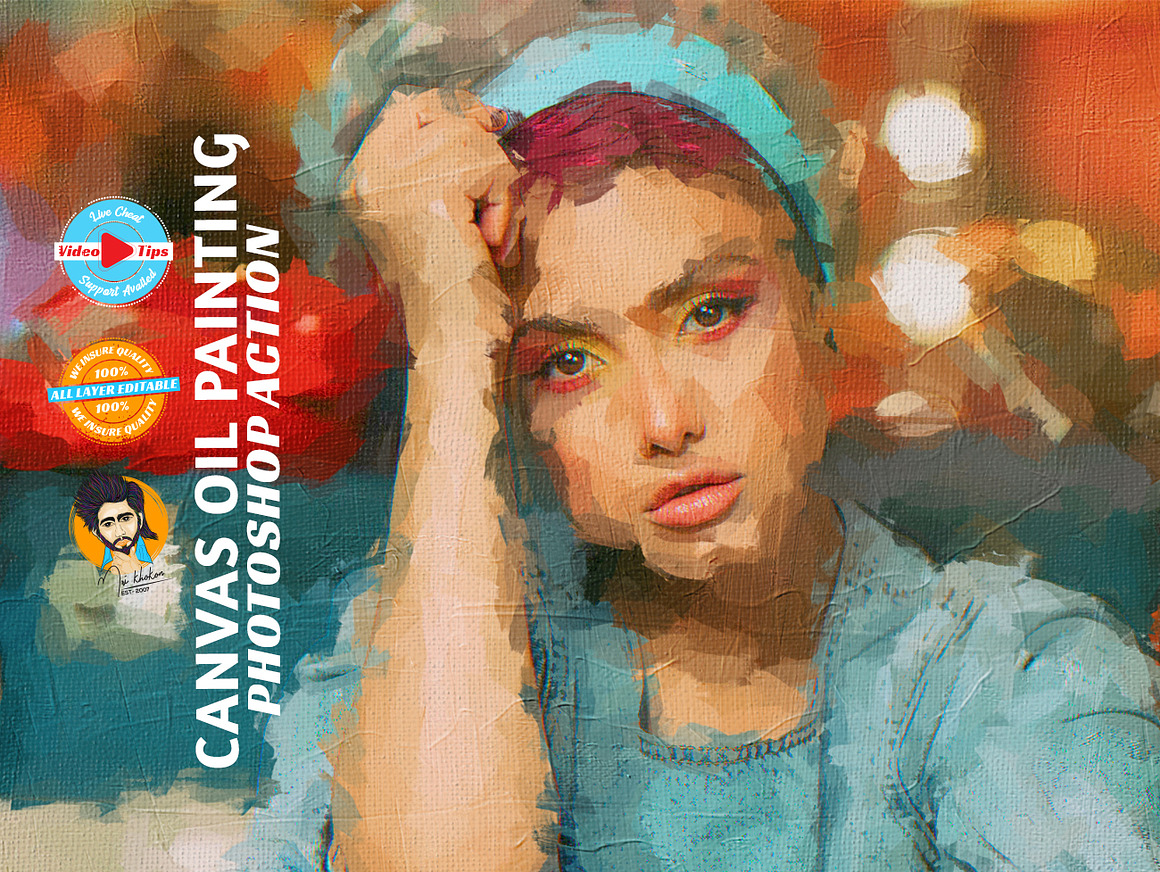 Canvas Oil Painting, an Action Add-On by MRI STUDIO (Photo 1 of 16)
