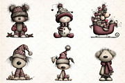 Whimsical Christmas Clipart Bundle, an Illustration by DreamCafeArt (Thumbnail 3 of 8)