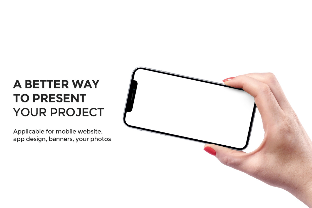 iPhone X Mockup version 5, an iPhone Mockup by Mockup Store (Photo 2 of 3)