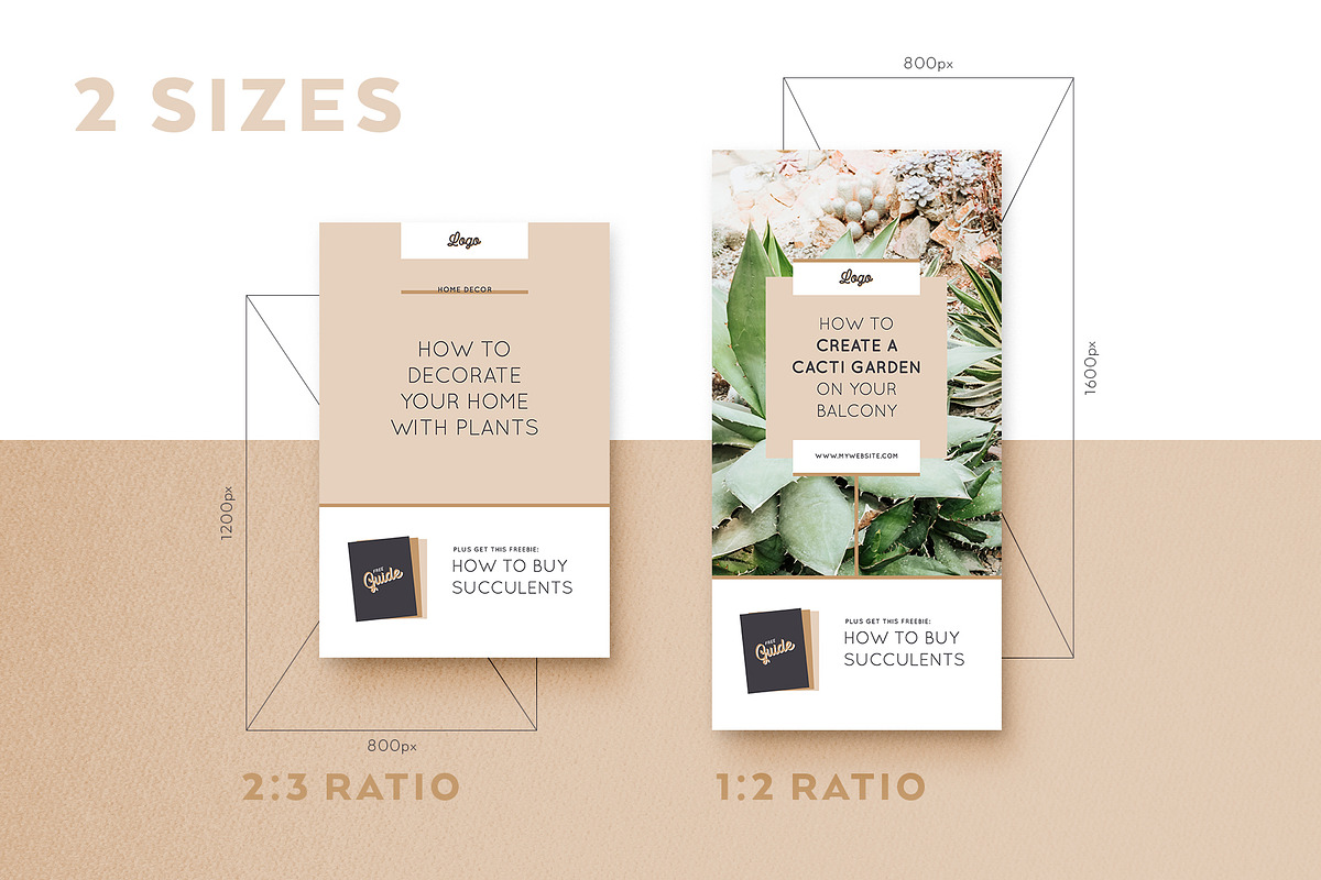 BOTANICA 30 Pinterest Templates, a Social Media Template by Andimaginary Creative Co. (Photo 3 of 8)