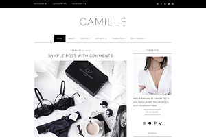 Feminine WordPress Theme | Camille, a WordPress Template by Hello Chic Designs