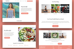 Nutritionist Squarespace Template