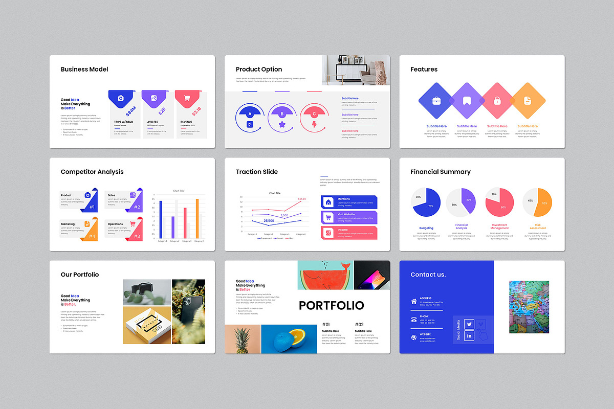 Business Plan Presentation Template preview 3