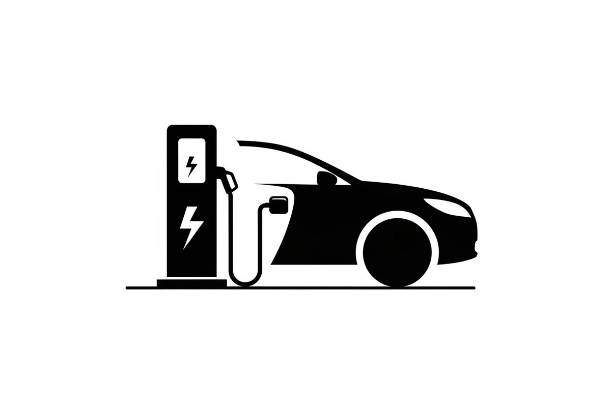 Electric Vehicle Charging Silhouette, a Graphic by musafir_fashion (Photo 5 of 22)