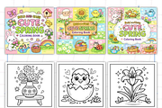 Cute Spring Coloring Pages, an Illustration by Ink Gallery (Thumbnail 2 of 3)