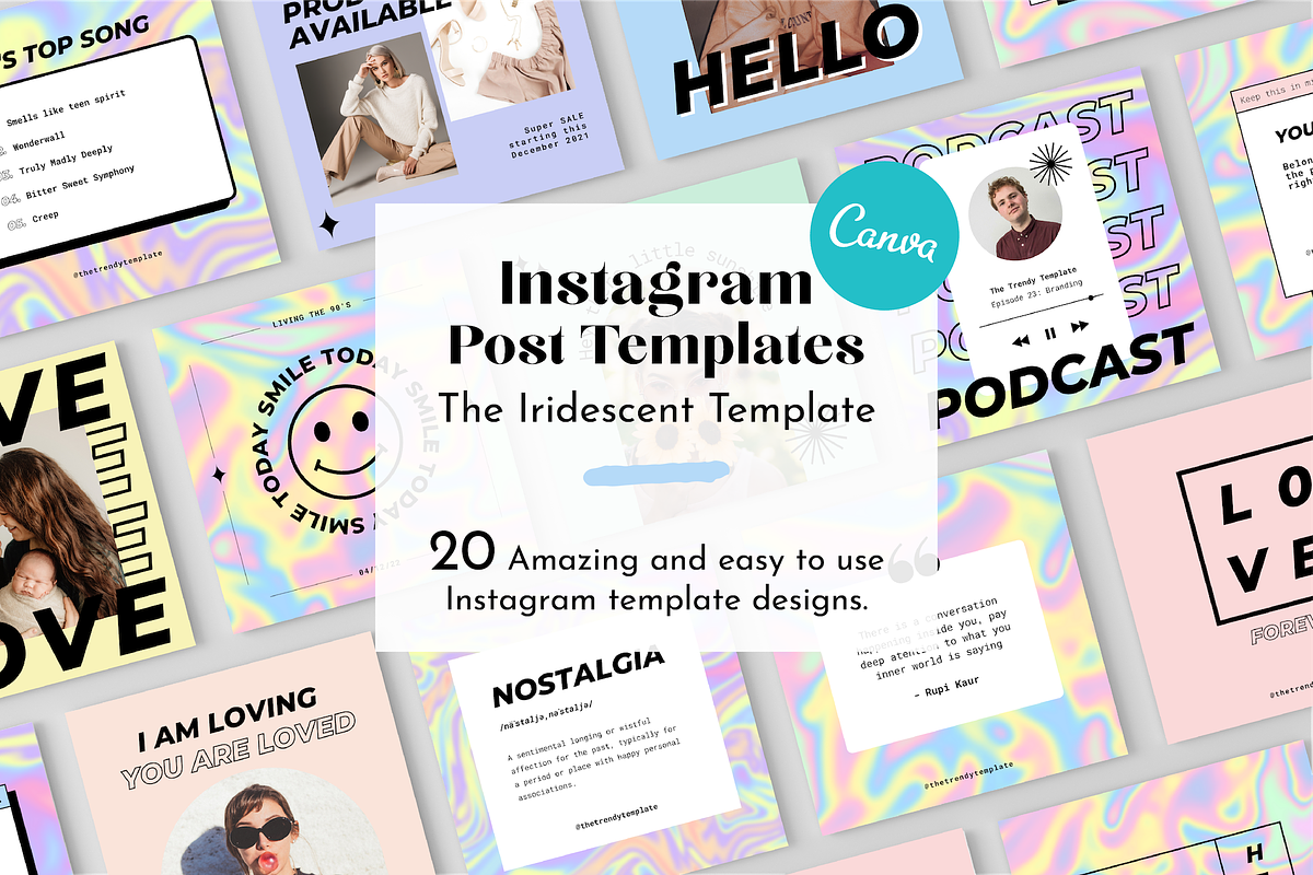 The Iridescent Template, a Social Media Template by thetrendytemplate (Photo 1 of 5)