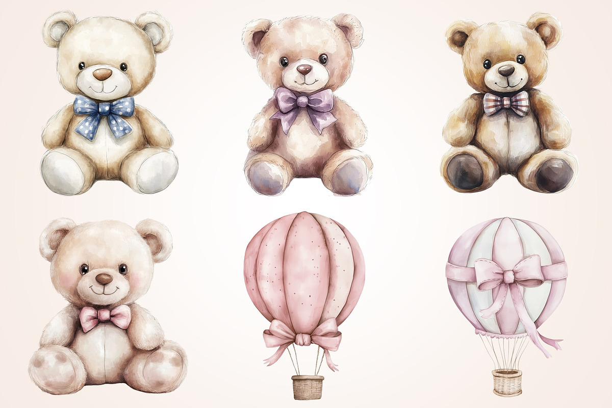 Soft Pastel Baby Animals Art, a Decorative Illustration by Housui Patterns (Photo 11 of 19)