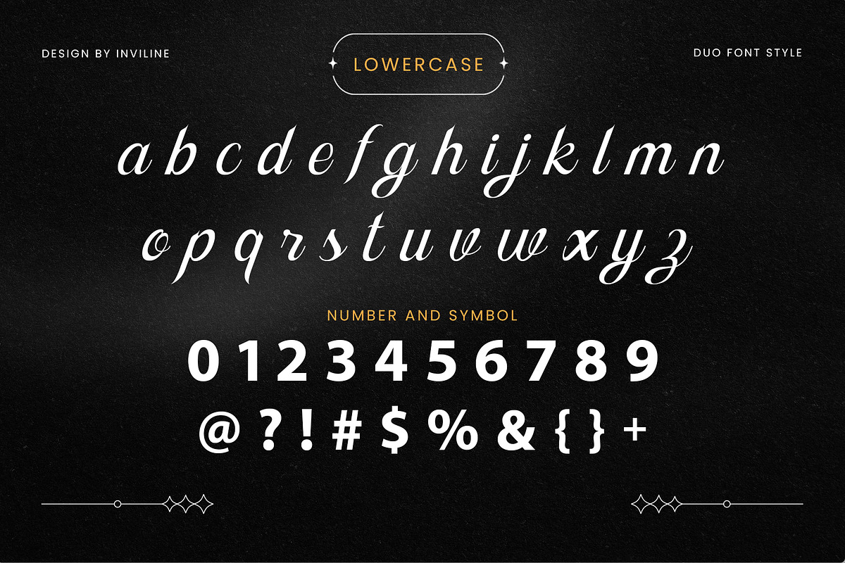 Ophelina - Duo Font, a Script Font by Inviline.co (Photo 3 of 10)