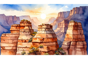 Majestic canyon with red rock, a Nature Photo by Igor Tichonow