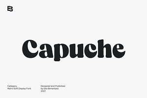 Capuche; Retro Display Font