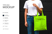 Editable Tote Bag Mockup PSD, a Product Mockup by graphypix (Thumbnail 2 of 4)