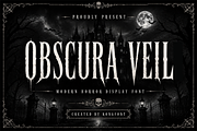 Obscura Veil - Horror Display Font, a Handwritten Font by overlaytemplates (Thumbnail 1 of 5)