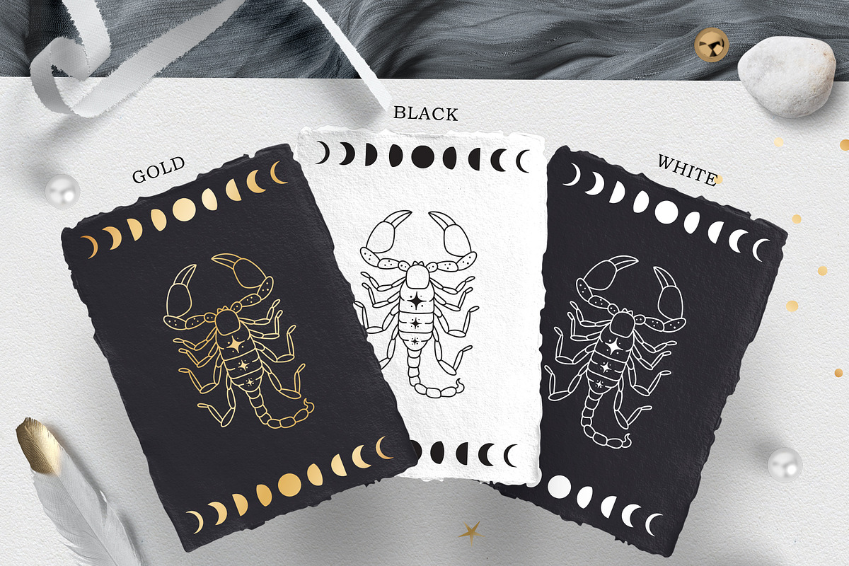 Zodiac signs and constellations, an Illustration by NatalieArtShop (Photo 12 of 16)