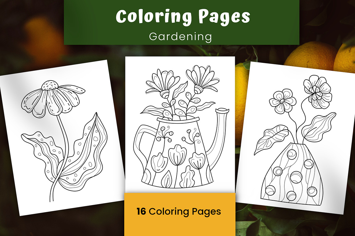 Gardening | Coloring Book, an Education Illustration by ChristinaDesigns (Photo 1 of 6)