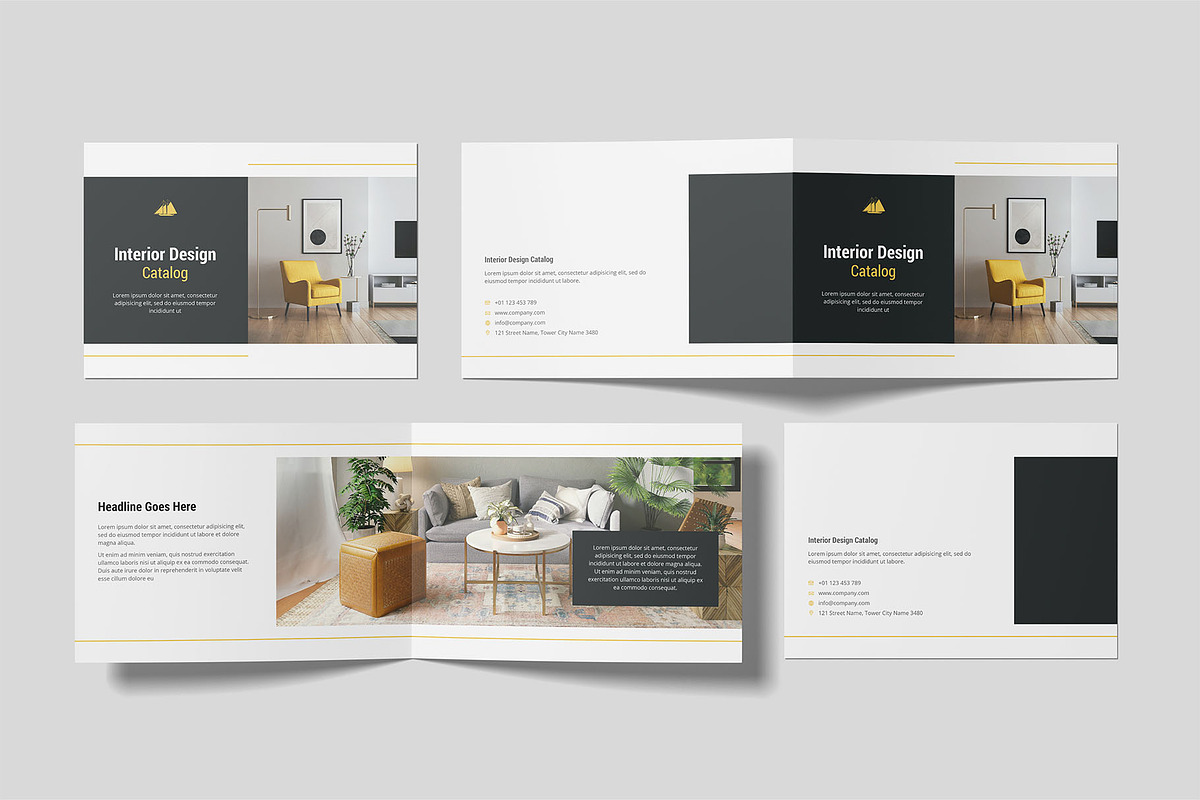 A4 Landscape Catalog Brochure Mockup, an Advertising Mockup by Compositing Studio (Photo 18 of 20)