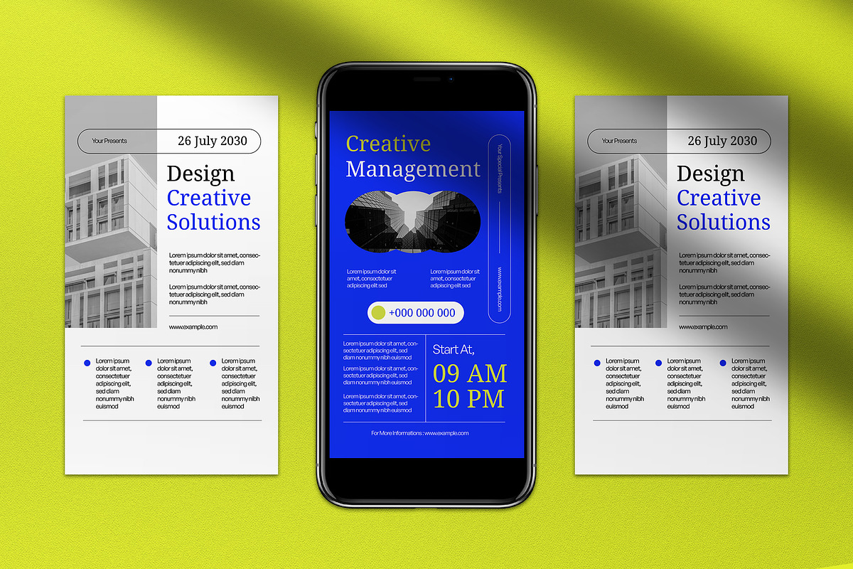 Blue Minimalism Business Instagram, a Social Media Template by graphicook (Photo 3 of 5)