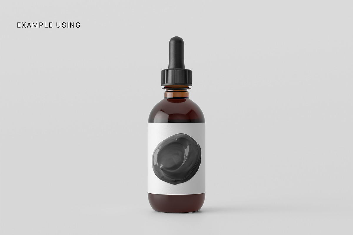 Black clay mask cosmetic smears set, an Object Graphic by Olha Kozachenko (Photo 7 of 8)