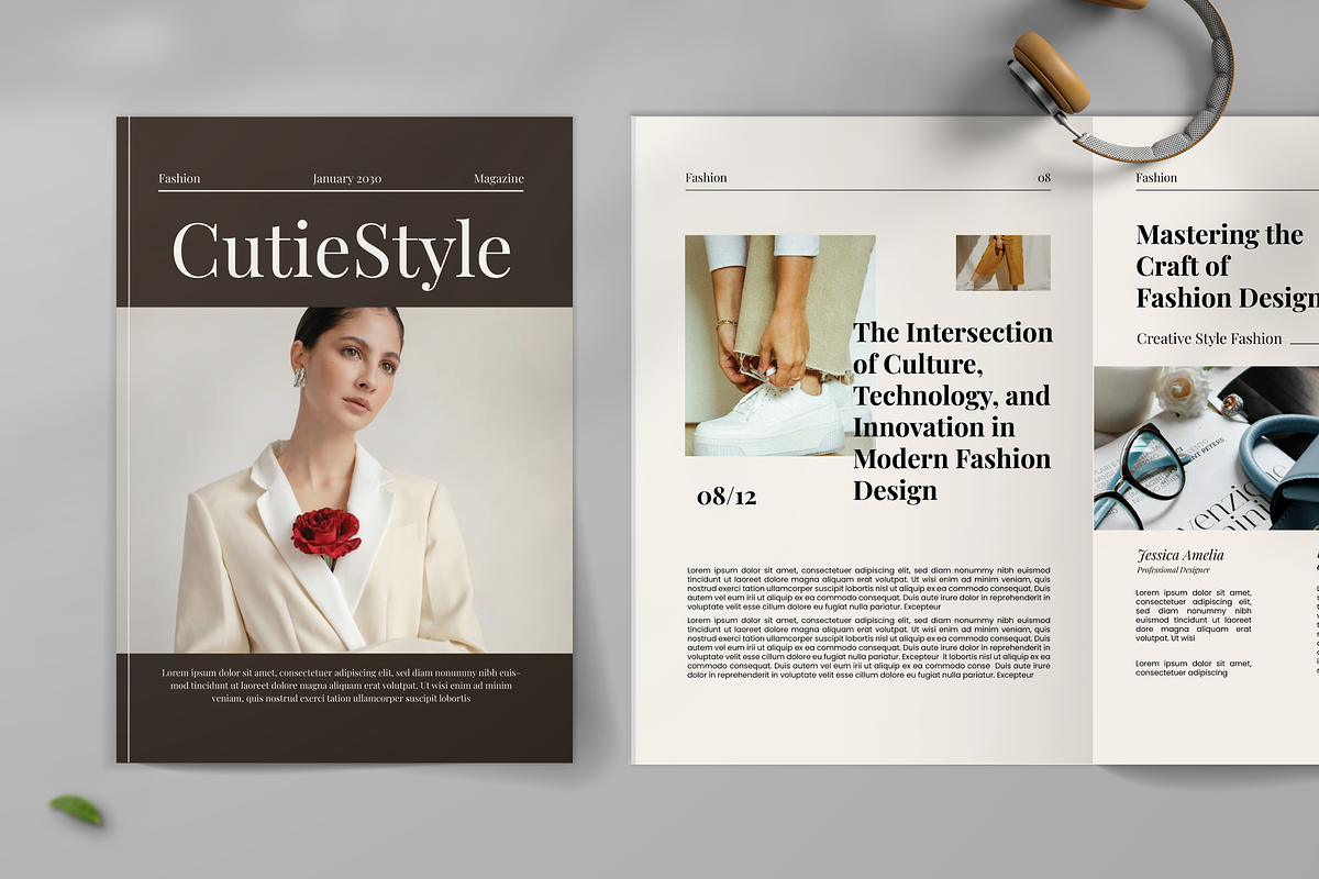 Fashion Look Book Template, a Magazine Template by SquidPixey (Photo 1 of 6)