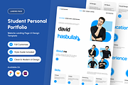 David - Student Portfolio Landing, a Landing Page Template by productype1 (Thumbnail 1 of 5)