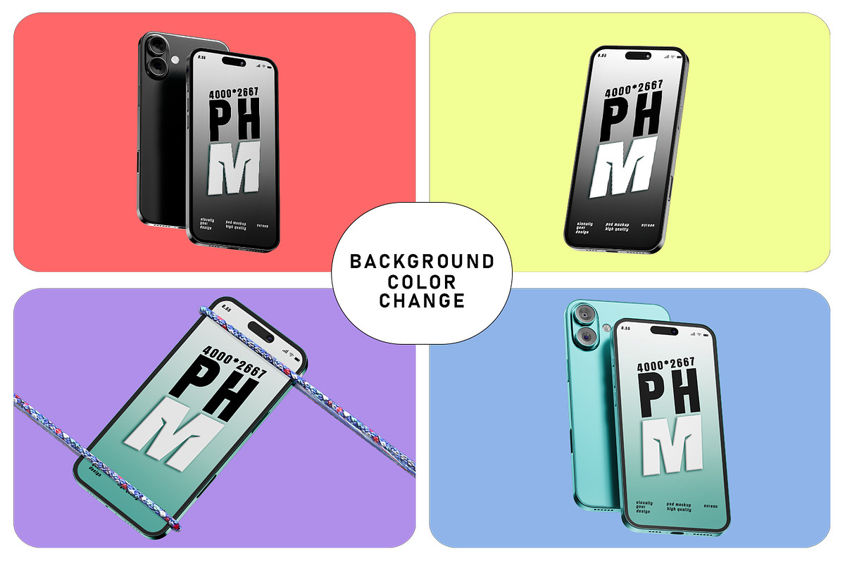 iPhone 16 Mockup, an iPhone Mockup by pixelmock (Photo 2 of 13)
