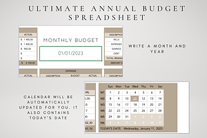 Ultimate Annual Budget Excel Planner