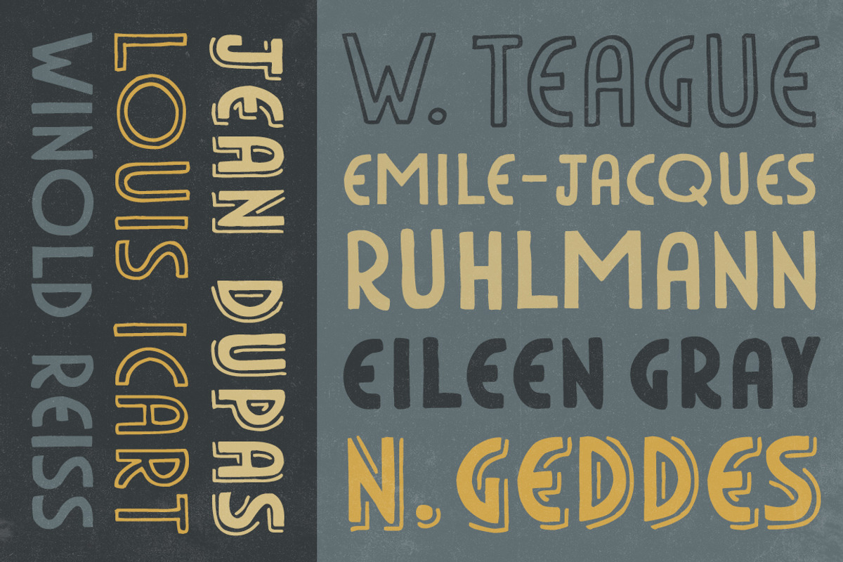 HandDeco 4-Font Family, a Sans Serif Font by Satchel & Sage (Photo 3 of 5)