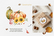 COSY AUTUMN - Watercolor collection, a Seasonal Illustration by Navenzeles (Thumbnail 3 of 14)