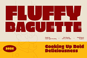Fluffy Baguette, a Sans Serif Font by graphicook (Thumbnail 1 of 10)