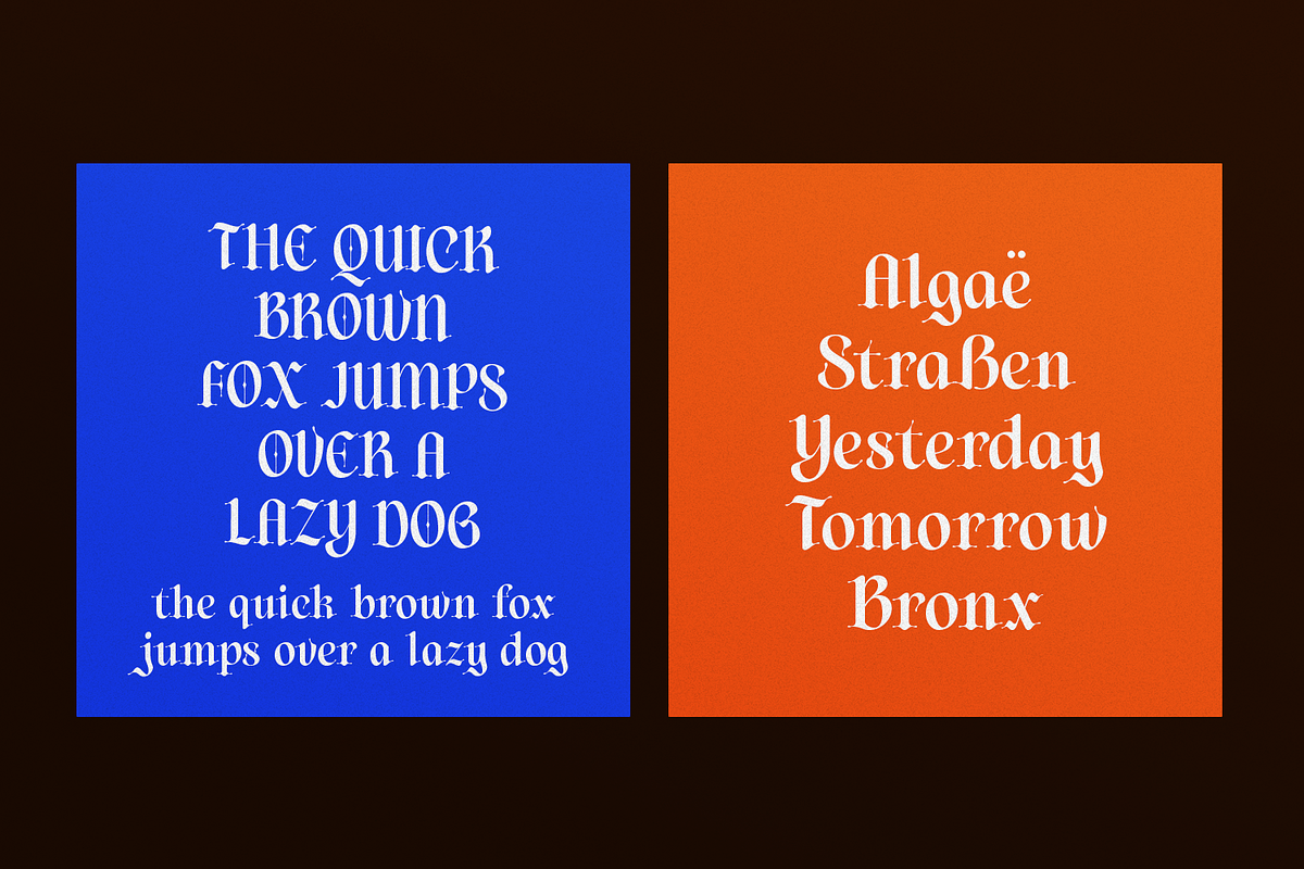 Diences Display Blackletter Font, a Blackletter Font by Typetemp Studio (Photo 6 of 19)