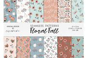 Floral Fall Patterns, a Pattern Graphic by Rosabebe (Thumbnail 1 of 3)