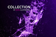 Abstract space backgrounds, an Illustration by Julvil (Thumbnail 3 of 8)