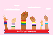 LGBT Flags Wristwand Elements, a Person Illustration by Kakigori Studio (Thumbnail 1 of 4)