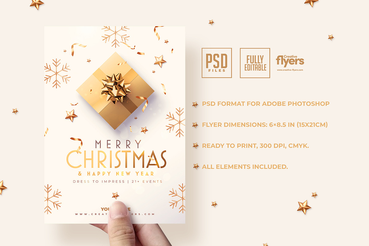 Christmas Invitation Template, a Templates & Theme by Rome B Creation (Photo 2 of 2)