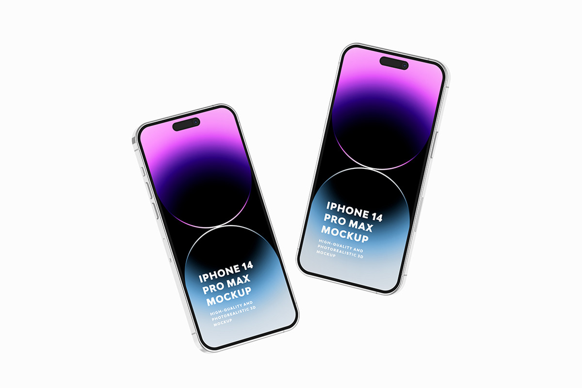 iPhone 14 Pro Max Mockup, an iPhone Mockup by UnicDesign (Photo 10 of 10)