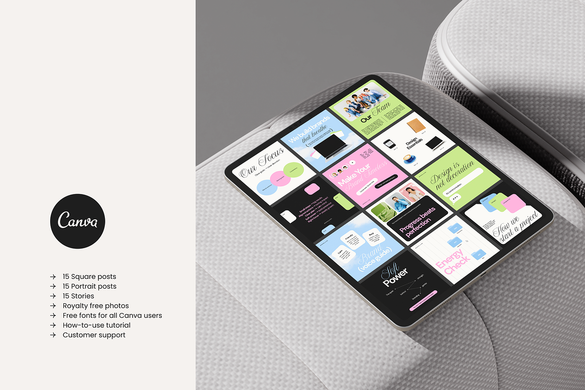 Aesthetic Agency Canva Templates, a Social Media Template by Karisma Studio (Photo 10 of 10)