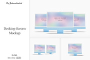 Desktop Screen Mockup, an iPhone Mockup by zuhraabdullah (Thumbnail 1 of 17)