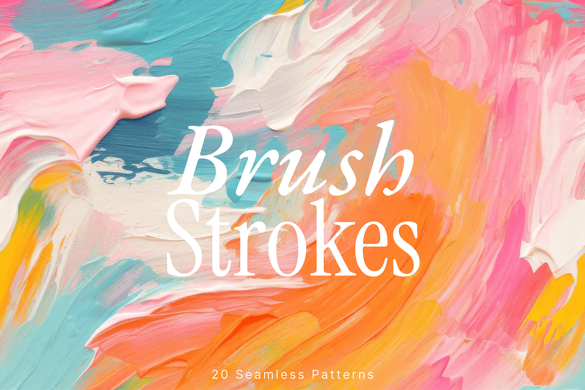 Brush Strokes - Seamless Backgrounds, a Pattern Graphic by Studio C (Photo 1 of 5)