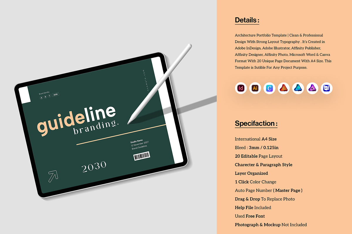 Brand Guideline Template, a Brochure Template by StyleArt (Photo 2 of 12)