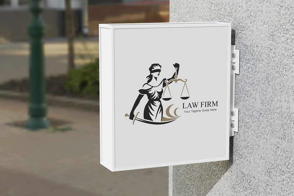 Lady Justice Law Firm Logo Design, a Branding & Logo Template by YUDesignStore (Photo 9 of 9)