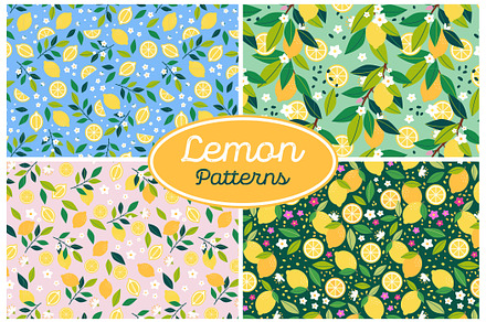Citrus Garden, a Pattern Graphic by Bubble Shop