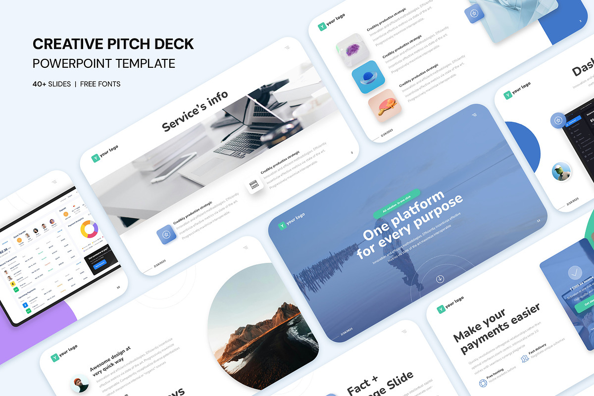 Corporate PowerPoint Presentation, a Presentation Template by Pixel_Vision_Store (Photo 2 of 7)