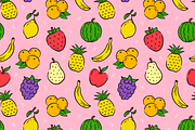 Fruit Seamless Pattern Background, a Pattern Graphic by Mangustudio (Thumbnail 1 of 3)