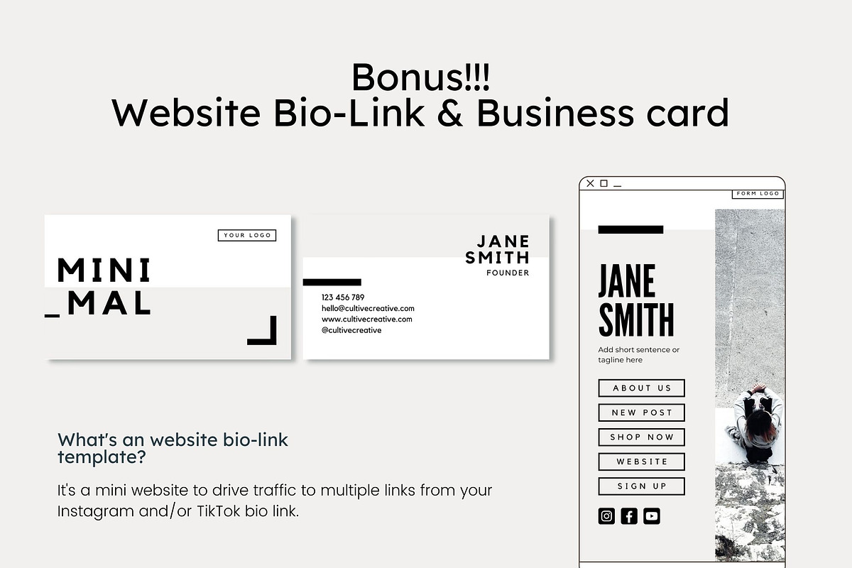 Minimalist Complete Brand Pack, a Social Media Template by Cultive Creative (Photo 11 of 11)