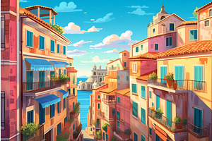 Illustration Of A Rome City