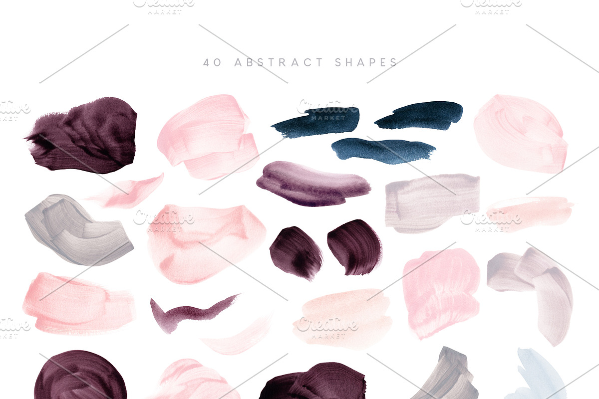 Abstract Shapes 77 PNG Set