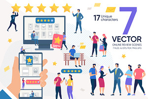 Online Review Vector Scenes