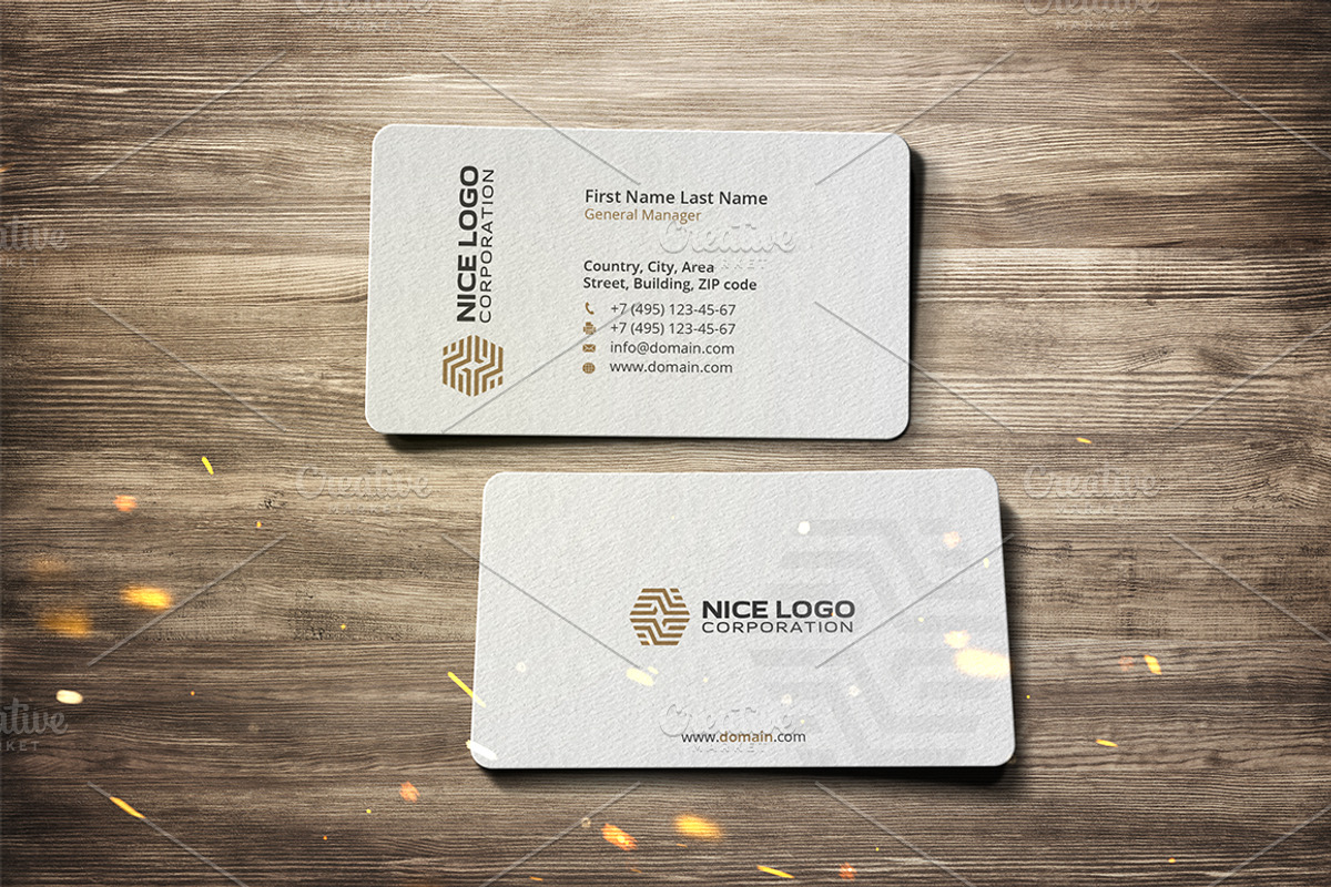 parquet business card, a Business Card Template by Indigo Graphic Shop (Photo 5 of 8)