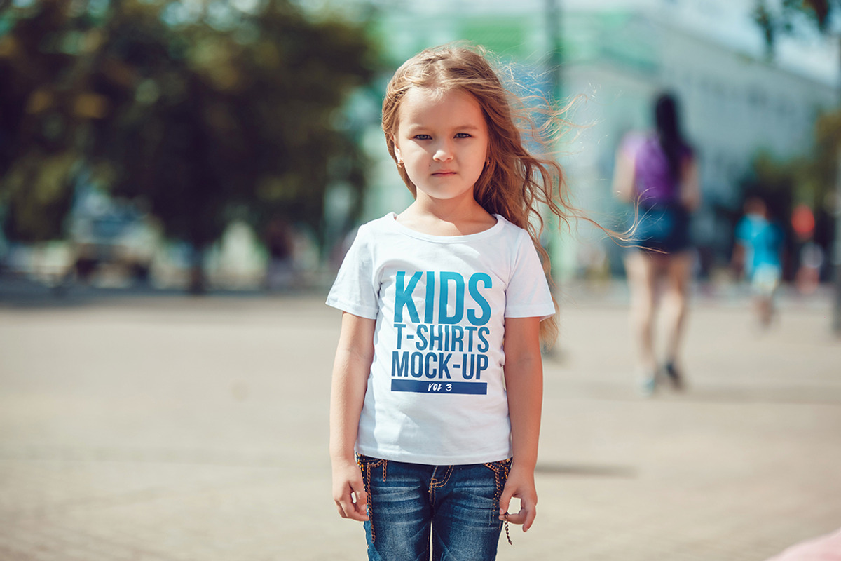 Kids T-Shirt Mock-Up Vol 3, a Shirt Mockup by Freeman Studio (Photo 11 of 12)