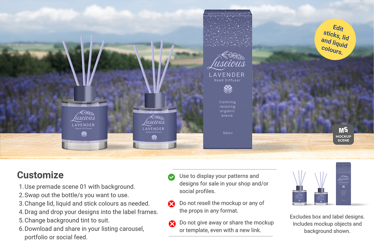 Reed Diffuser Bottle Canva Mockup, a Household Mockup by Mockup Scene (Photo 8 of 10)