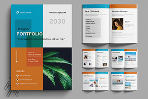 Minimal Portfolio Layout, a Print Template by MightyDesign